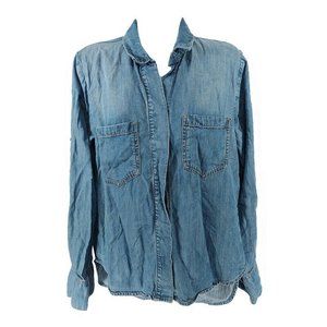 Anthropologie Blue Button Down Shirt